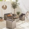 Alice's Garden Loungeset Perugia - 4 Plaatsen - Kleine Tuinset - Wicker - Grijstinten -Philips Hue Winkel 1200x1200 1127