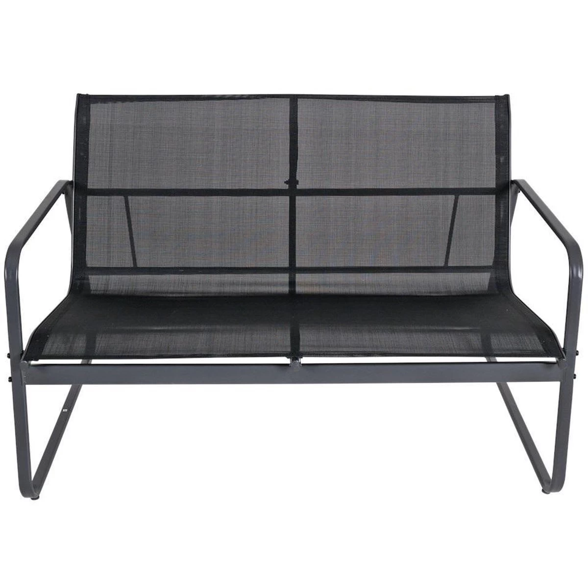 Tuin Meubelen Loungeset - 4 Persoons - Tuinset - Comfort - Zwart - Tafel Glazen Blad - Stoelen - Sofa - Bank - 4-delig 4 Tuin Meubelen Loungeset - 4 Persoons - Tuinset - Comfort - Zwart - Tafel Glazen Blad - Stoelen - Sofa - Bank - 4-delig - Afbeelding 2