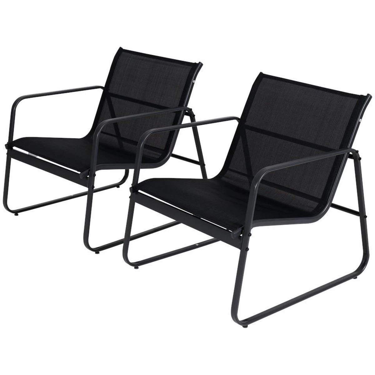 Tuin Meubelen Loungeset - 4 Persoons - Tuinset - Comfort - Zwart - Tafel Glazen Blad - Stoelen - Sofa - Bank - 4-delig 7 Tuin Meubelen Loungeset - 4 Persoons - Tuinset - Comfort - Zwart - Tafel Glazen Blad - Stoelen - Sofa - Bank - 4-delig - Afbeelding 5