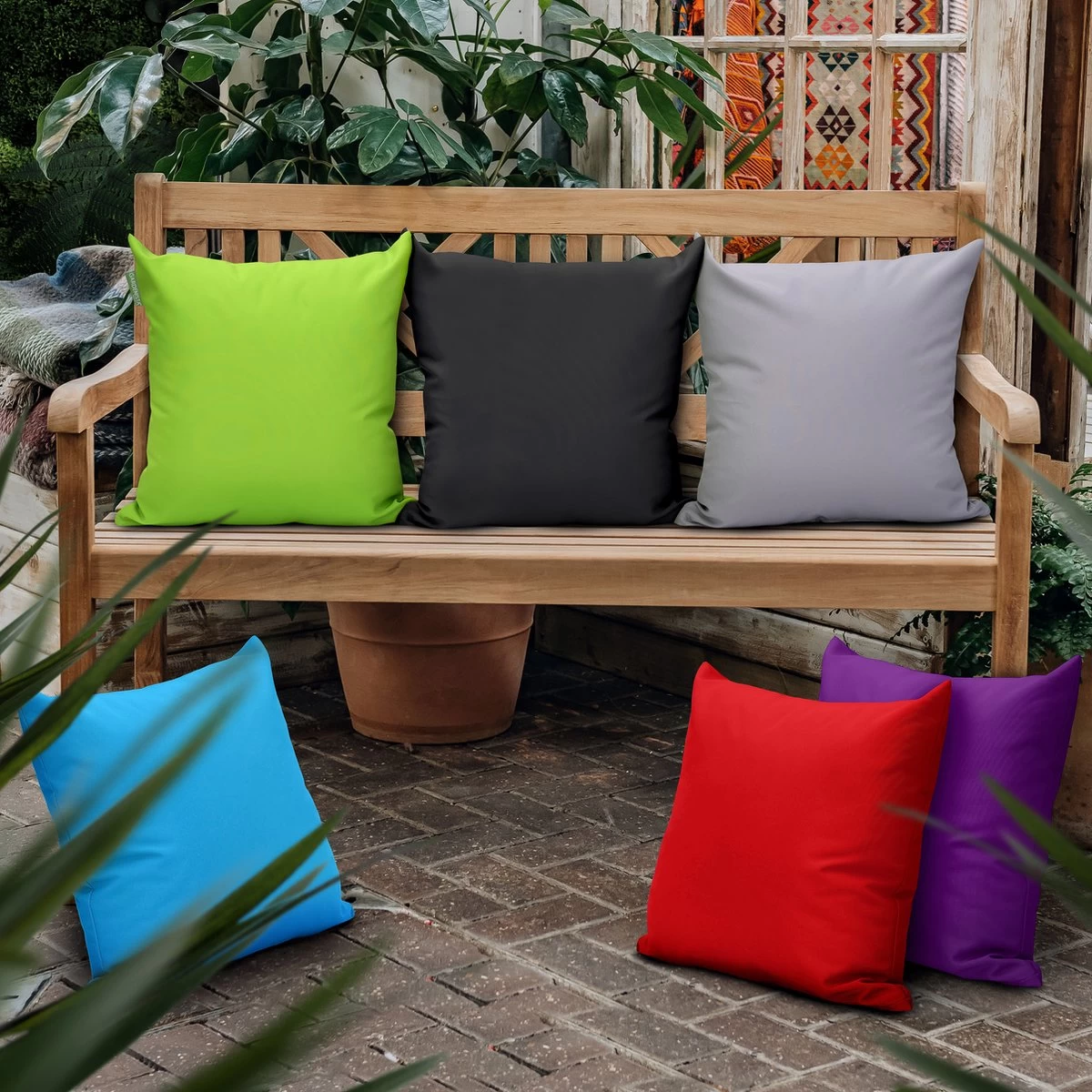 Gardenista Sierkussens - Hollow Fibre Gevuld 45cm Binnenkussen - Tuinkussens Voor Binnen En Buiten - Kussentjes Woonkamer 5 Gardenista Sierkussens - Hollow Fibre Gevuld 45cm Binnenkussen - Tuinkussens Voor Binnen En Buiten - Kussentjes Woonkamer - Afbeelding 3