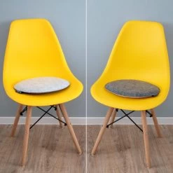 30mm Vilten Zitkussen Rond - Ø 35cm Stoelkussen Stoelpad Zacht 2-kleurig Grijs -Philips Hue Winkel 1200x1200 1278