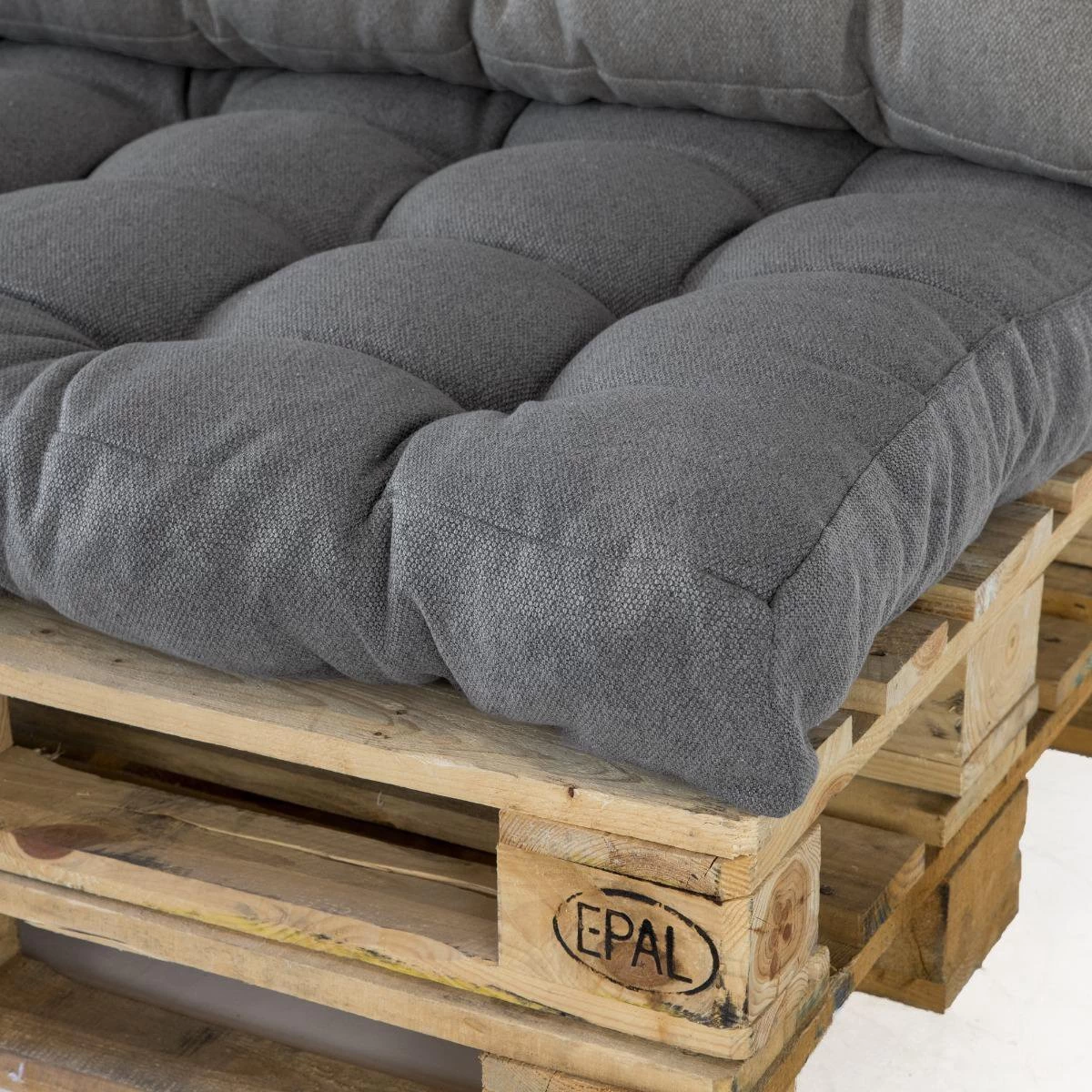 2L Home & Garden Rugkussen Metro Grijs - 60 X 40cm 7 2L Home & Garden Rugkussen Metro Grijs - 60 X 40cm - Afbeelding 5