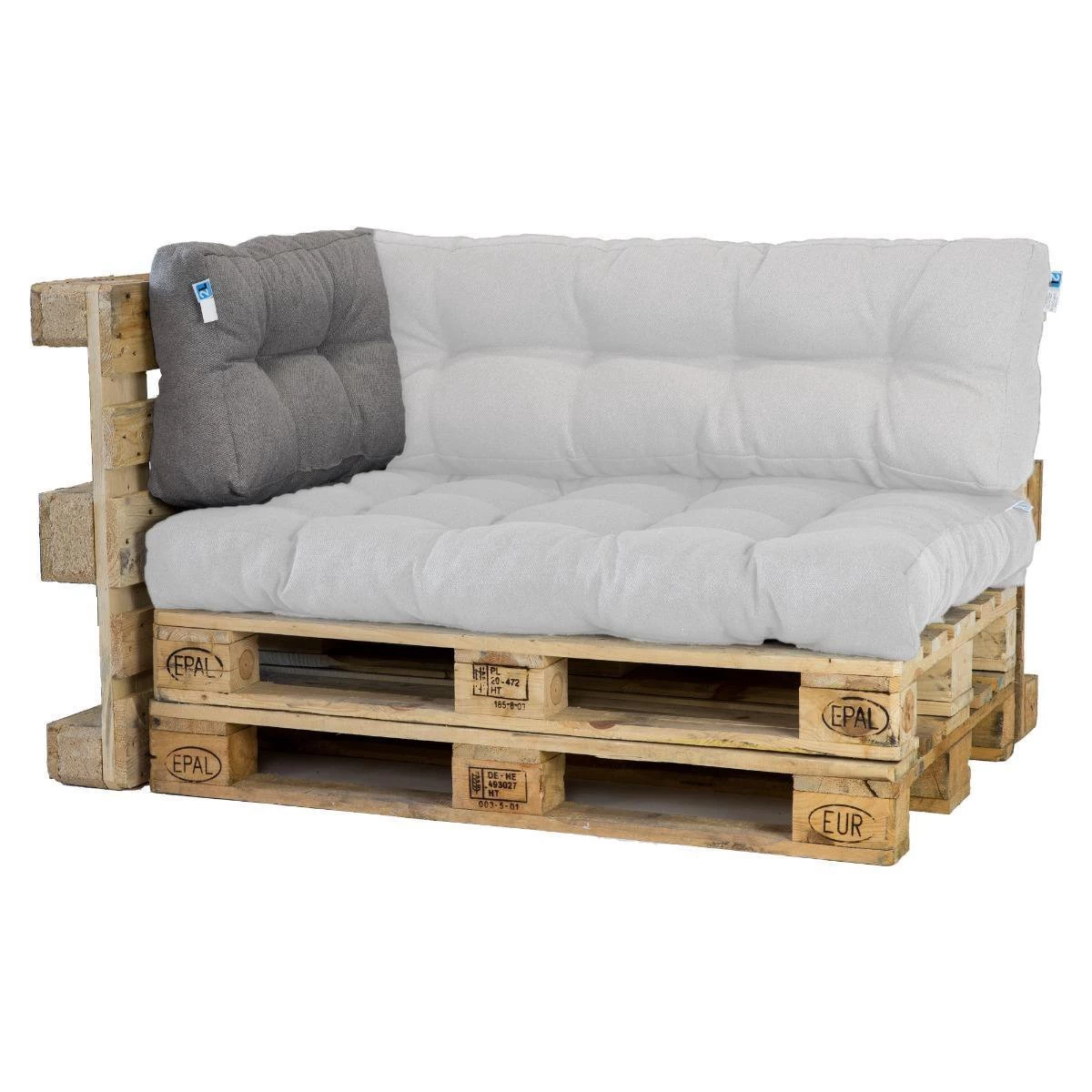 2L Home & Garden Rugkussen Metro Grijs - 60 X 40cm 9 2L Home & Garden Rugkussen Metro Grijs - 60 X 40cm - Afbeelding 7