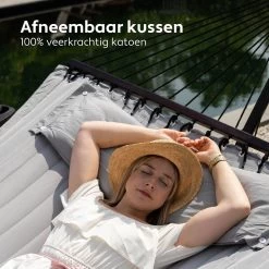 Vita5 Hangmat Met Standaard En Spreidstok – 2 Persoons – Incl. Bekerhouder - Afneembaar Kussen – Uv-bestendig – Lichtgrijs -Philips Hue Winkel 1200x1200 1297