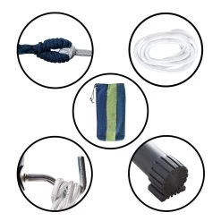 Hangmat Met Standaard En Opbergtas – 2 Persoons – Max. Draaggewicht 200Kg – Hangmatset – Hangmatten – Hang Mat Voor Binnen En Buiten – Hangmatstandaard – Hammock – Blauw / Groen -Philips Hue Winkel 1200x1200 1359