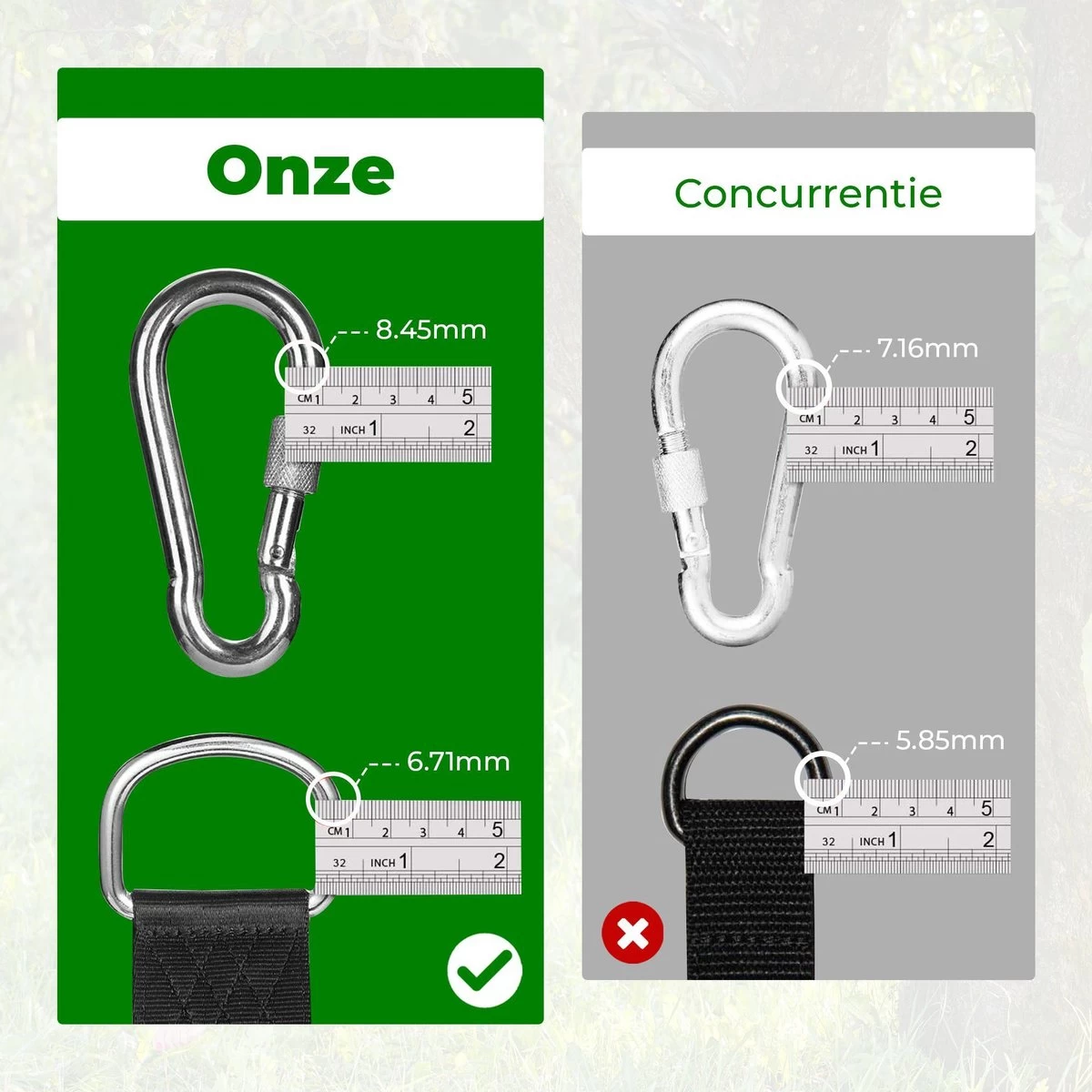 4House Ophang Koord Voor Hangmat, Hangstoel / Schommel - Hangmat Bevestigingsset Inclusief Haken - Karabijnhaak - Hangmat Standaard -Schommelophangset - Hangmat Ophangsysteem -150cm - Tot 1000kg - Boomvriendelijke Hangmat Ophangset - Set Van 2Stuks 6 4House Ophang Koord Voor Hangmat, Hangstoel / Schommel - Hangmat Bevestigingsset Inclusief Haken - Karabijnhaak - Hangmat Standaard -Schommelophangset - Hangmat Ophangsysteem -150cm - Tot 1000kg - Boomvriendelijke Hangmat Ophangset - Set Van 2Stuks - Afbeelding 4