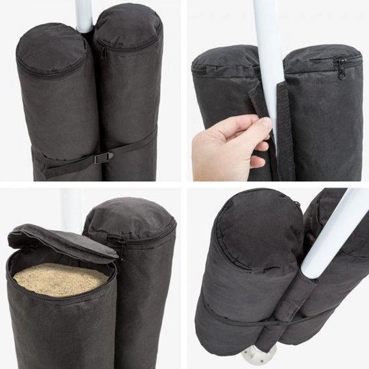 MaxxGarden Gewichtzak - Partytent - Verzwaringsvoet - 4 Stuks - Ø13cm 4 MaxxGarden Gewichtzak - Partytent - Verzwaringsvoet - 4 Stuks - Ø13cm - Afbeelding 2