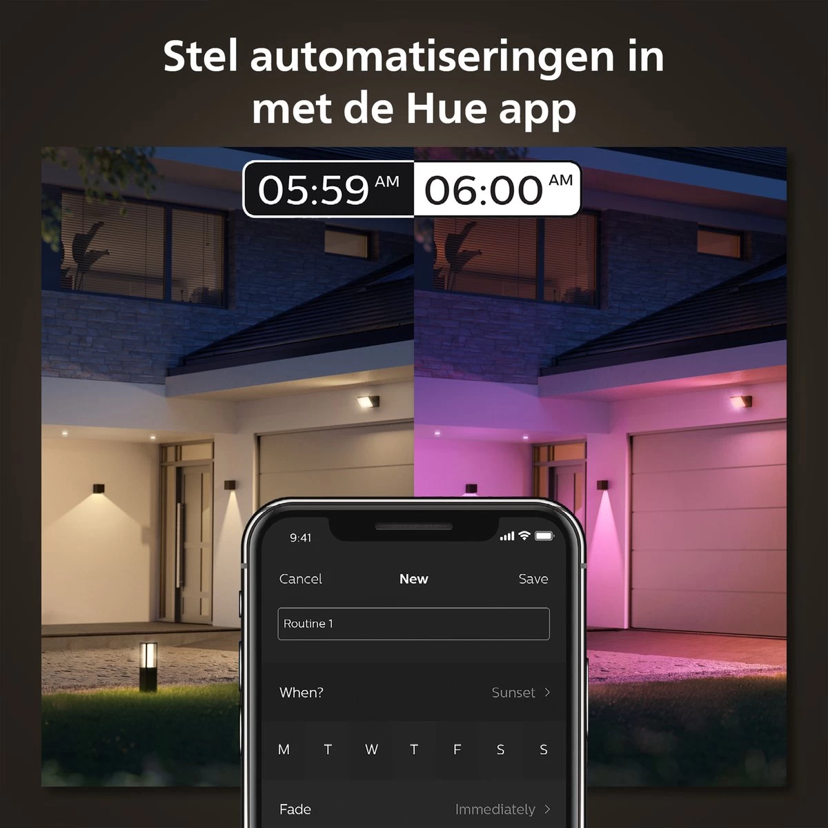 Philips Hue Resonate Down - Muurlamp - Wit En Gekleurd Licht - Zwart 6 Philips Hue Resonate Down - Muurlamp - Wit En Gekleurd Licht - Zwart - Afbeelding 4
