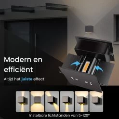 HappyLEDS® Wandlamp Met Bewegingssensor - Wandlamp Voor Binnen En Buiten - Buitenlamp Voordeelverpakking- Zwart - 2 Stuks 17 HappyLEDS® Wandlamp Met Bewegingssensor - Wandlamp Voor Binnen En Buiten - Buitenlamp Voordeelverpakking- Zwart - 2 Stuks -Philips Hue Winkel 1200x1200 1418