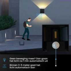 HappyLEDS® Wandlamp Met Bewegingssensor - Wandlamp Voor Binnen En Buiten - Buitenlamp Voordeelverpakking- Zwart - 2 Stuks 19 HappyLEDS® Wandlamp Met Bewegingssensor - Wandlamp Voor Binnen En Buiten - Buitenlamp Voordeelverpakking- Zwart - 2 Stuks -Philips Hue Winkel 1200x1200 1420
