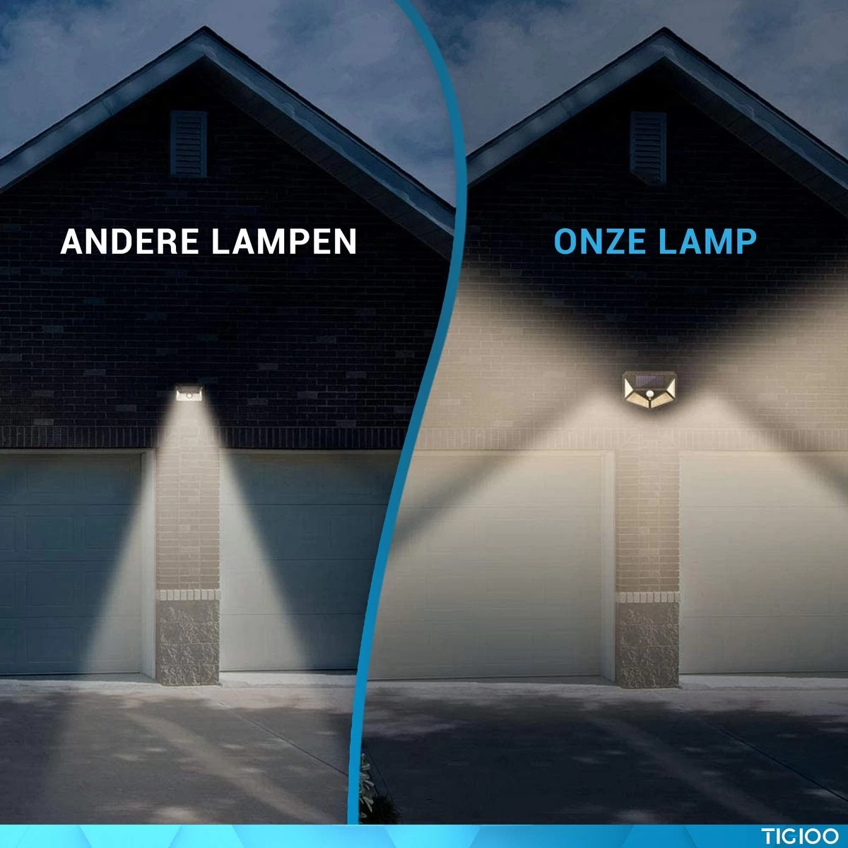 TIGIOO Solar LED Tuinverlichting Met Bewegingssensor - Wandlamp Buitenlamp - Tuinlamp Op Zonneenergie - (2Pack) 9 TIGIOO Solar LED Tuinverlichting Met Bewegingssensor - Wandlamp Buitenlamp - Tuinlamp Op Zonneenergie - (2Pack) - Afbeelding 7