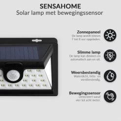 SensaHome Solar Lamp 34 Led Met Bewegingssensor Voor Buitenverlichting | Slimme Lamp | Energievriendelijk Op Zonne-energie | Buitenverlichting Wandlamp Met Sensor En Led 27 SensaHome Solar Lamp 34 Led Met Bewegingssensor Voor Buitenverlichting | Slimme Lamp | Energievriendelijk Op Zonne-energie | Buitenverlichting Wandlamp Met Sensor En Led -Philips Hue Winkel 1200x1200 1439