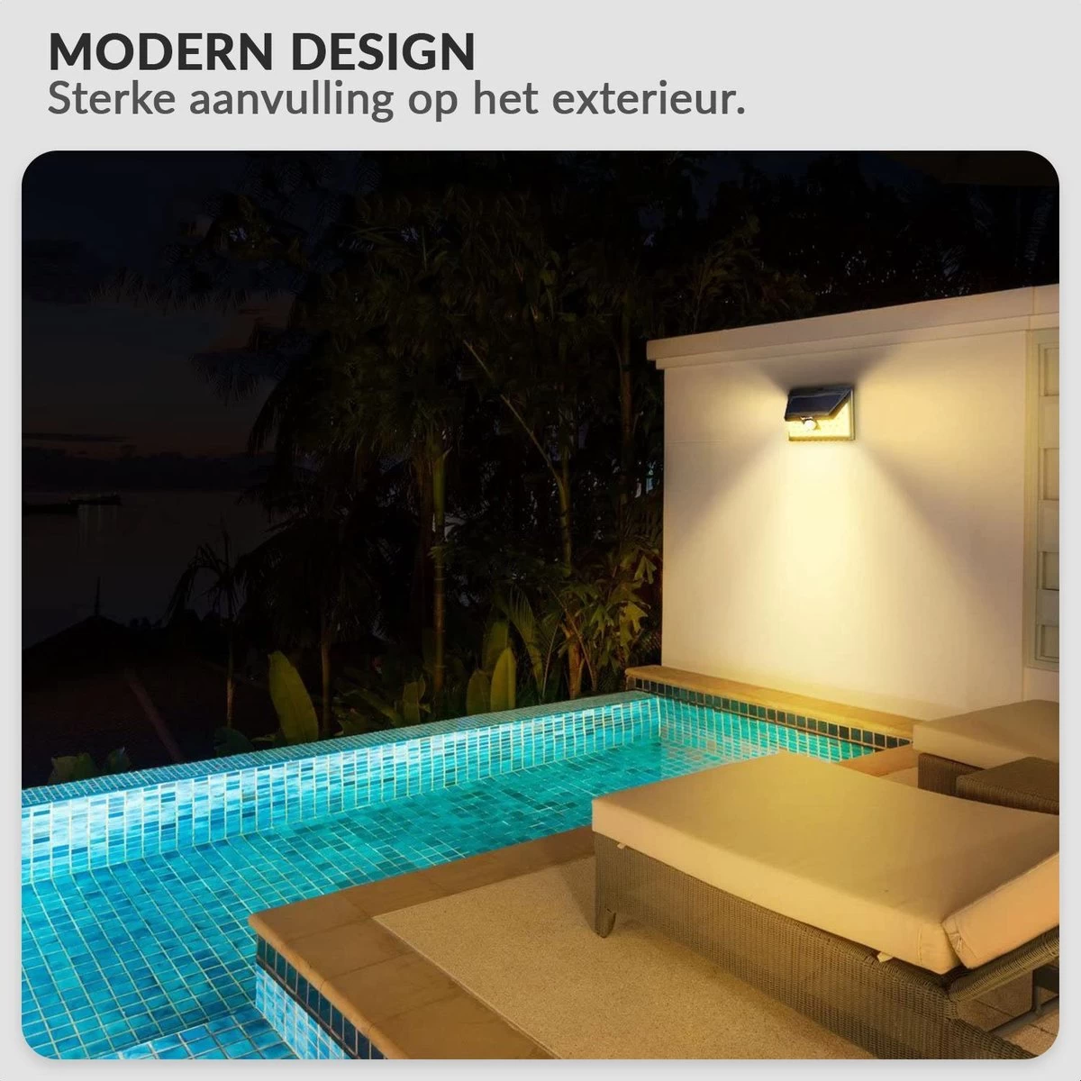 SensaHome Solar Lamp 34 Led Met Bewegingssensor Voor Buitenverlichting | Slimme Lamp | Energievriendelijk Op Zonne-energie | Buitenverlichting Wandlamp Met Sensor En Led 12 SensaHome Solar Lamp 34 Led Met Bewegingssensor Voor Buitenverlichting | Slimme Lamp | Energievriendelijk Op Zonne-energie | Buitenverlichting Wandlamp Met Sensor En Led - Afbeelding 10