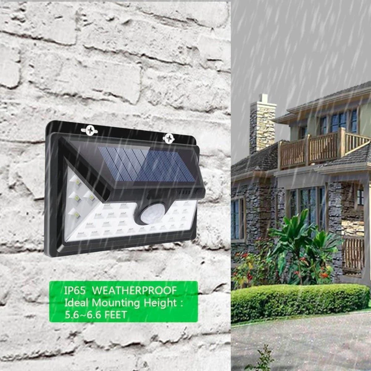 SensaHome Solar Lamp 34 Led Met Bewegingssensor Voor Buitenverlichting | Slimme Lamp | Energievriendelijk Op Zonne-energie | Buitenverlichting Wandlamp Met Sensor En Led 17 SensaHome Solar Lamp 34 Led Met Bewegingssensor Voor Buitenverlichting | Slimme Lamp | Energievriendelijk Op Zonne-energie | Buitenverlichting Wandlamp Met Sensor En Led - Afbeelding 15