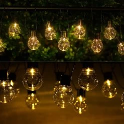 Aigostar 10VRG Solar Lichtsnoer - Lichtslinger Op Zonne-energie - Lampjes Slinger - 20 Transparante LED - 3000K - 5.8 Meter -Philips Hue Winkel 1200x1200 1463