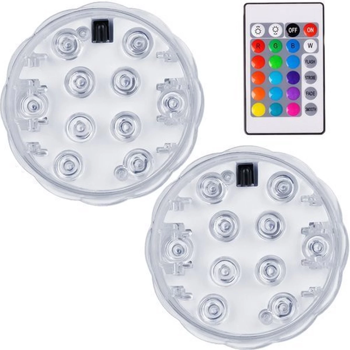 Draadloze Led Lampjes 2 Stuks Met Afstandsbediening- RGB- Dimbare Lampjes- Werkt Op Batterijen 3 Draadloze Led Lampjes 2 Stuks Met Afstandsbediening- RGB- Dimbare Lampjes- Werkt Op Batterijen