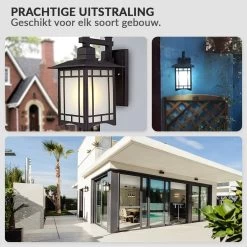 SensaHome Oriental - Klassieke Industriële Tuinlamp Buitenlamp | Luxe Wandlamp Met Japans Aziatische Stijl - Zwart -Philips Hue Winkel 1200x1200 1515