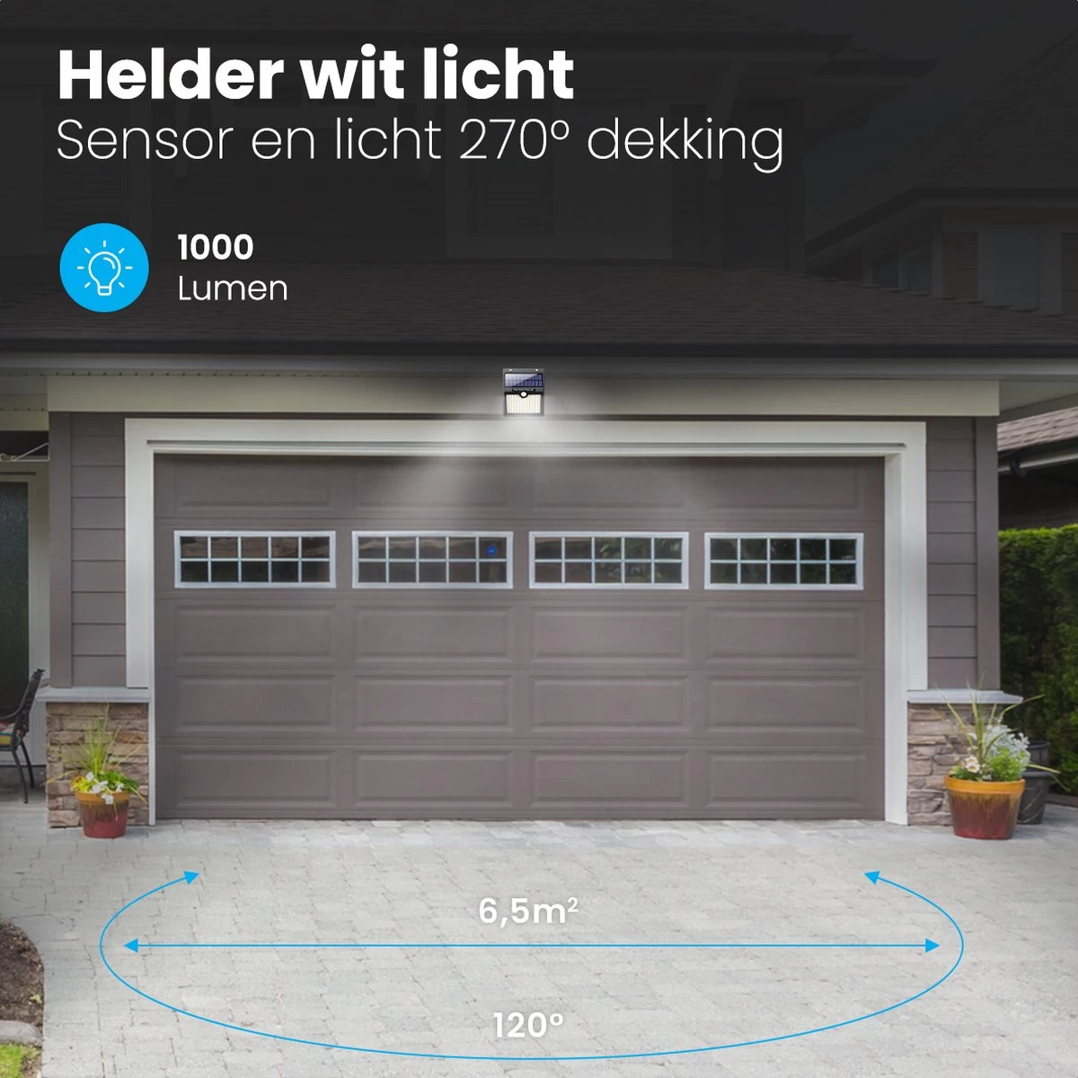 Auronic Buitenlamp - Zonne-energie - 2 Stuks - Bewegingssensor - 97 LED's - Wandlamp - IP65 - Zwart 5 Auronic Buitenlamp - Zonne-energie - 2 Stuks - Bewegingssensor - 97 LED's - Wandlamp - IP65 - Zwart - Afbeelding 3