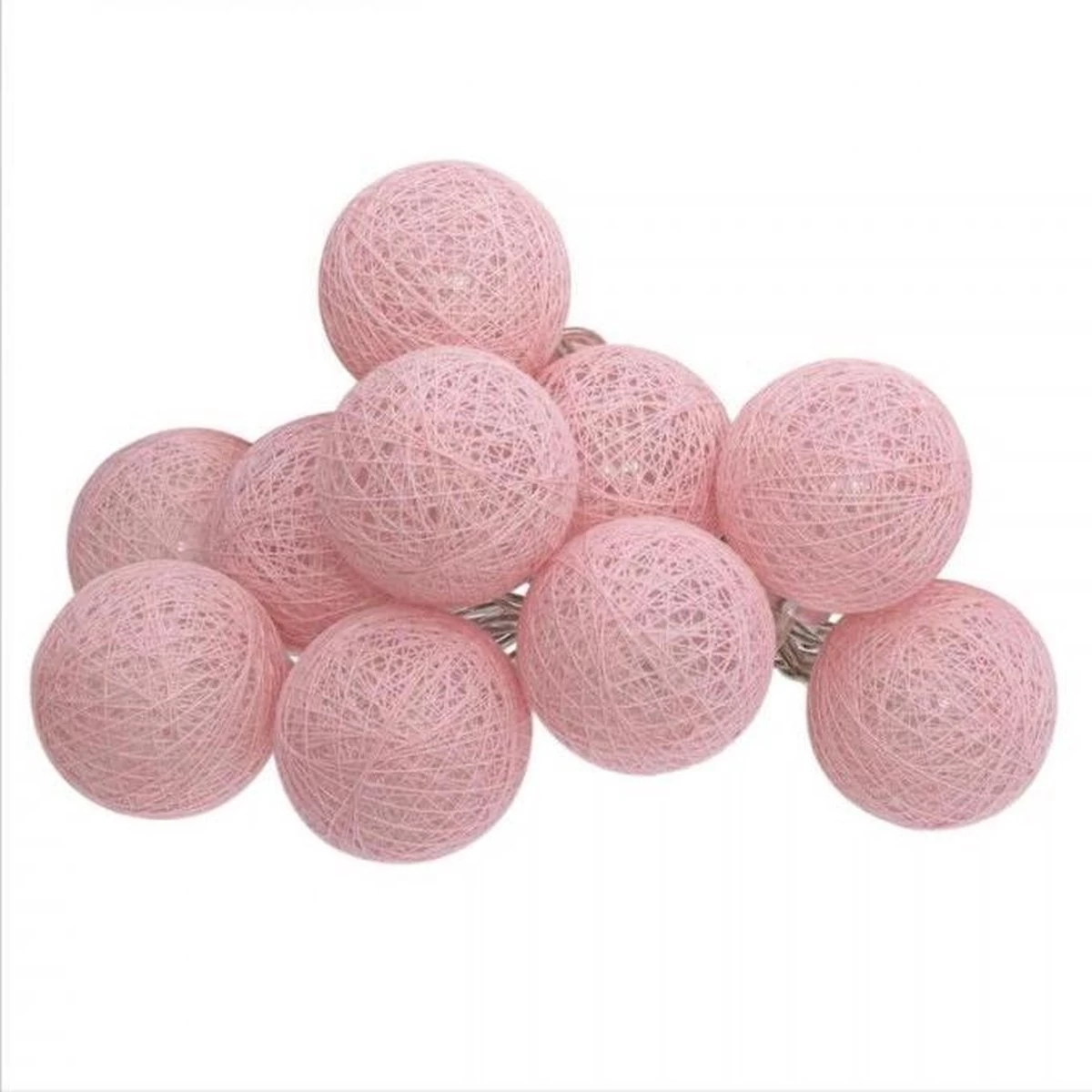 Atmosphera LED Feestverlichting Land Balletjes Roze - Lichtslingers Katoen - Cotton Ball - 10 Ballen - Dia 6 Cm - Guirlande 5 Atmosphera LED Feestverlichting Land Balletjes Roze - Lichtslingers Katoen - Cotton Ball - 10 Ballen - Dia 6 Cm - Guirlande - Afbeelding 3
