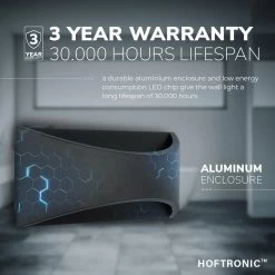 HOFTRONIC Lowa - LED Wandlamp Rechthoek - Up And Down Light (2 Lichts) - 6 Watt 3000K Warm Wit Licht - Modern Design - IP54 Waterdicht - Geschikt Als Binnen En Buiten Wandlamp - 3 Jaar Garantie -Philips Hue Winkel 1200x1200 1606