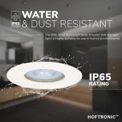 HOFTRONIC - 6x Bari LED Inbouwspots Badkamer Wit - GU10 LED Spots Inbouw - 5W 400lm - 4000K Neutraal Wit Licht - IP65 Waterdicht - Inbouw Spots Plafond - Plafondspots Voor Woonkamer, Keuken, Slaapkamer En Buiten -Philips Hue Winkel 1200x1200 1615