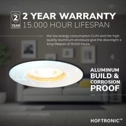 HOFTRONIC - 6x Bari LED Inbouwspots Badkamer Wit - GU10 LED Spots Inbouw - 5W 400lm - 4000K Neutraal Wit Licht - IP65 Waterdicht - Inbouw Spots Plafond - Plafondspots Voor Woonkamer, Keuken, Slaapkamer En Buiten -Philips Hue Winkel 1200x1200 1617