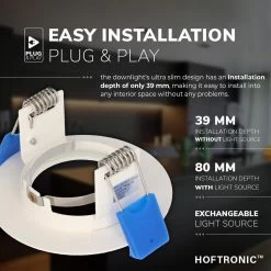 HOFTRONIC - 6x Bari LED Inbouwspots Badkamer Wit - GU10 LED Spots Inbouw - 5W 400lm - 4000K Neutraal Wit Licht - IP65 Waterdicht - Inbouw Spots Plafond - Plafondspots Voor Woonkamer, Keuken, Slaapkamer En Buiten -Philips Hue Winkel 1200x1200 1619