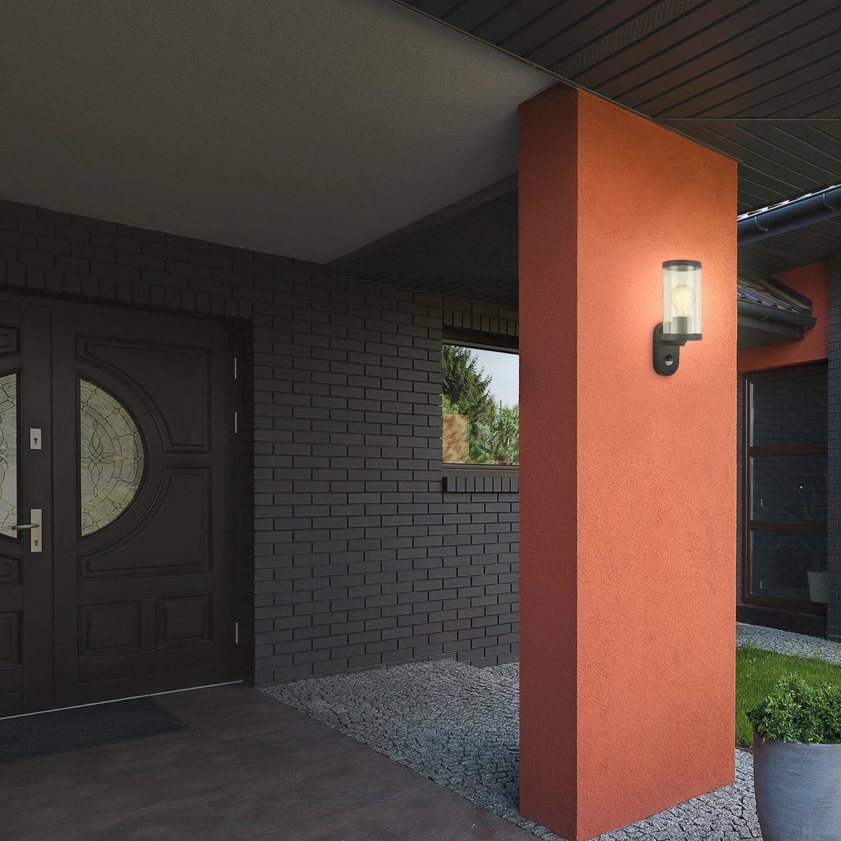 Buitenlamp Brilo KAIRO MOVE - 3628-015 - E27 Fitting - Zwart - IP44 - Afmetingen: 23 X 9,5 X 11,5 Cm 8 Buitenlamp Brilo KAIRO MOVE - 3628-015 - E27 Fitting - Zwart - IP44 - Afmetingen: 23 X 9,5 X 11,5 Cm - Afbeelding 6