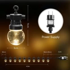 Aigostar 10VRW Lichtsnoer - Lichtslinger - 10 Transparante LED Lampjes - 4000K - 8M -Philips Hue Winkel 1200x1200 1652