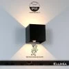 Elumia® Wandlamp Met Bewegingssensor Voor Binnen En Buiten - Zwart - 10x10x10cm - Warm Wit(2700K) - 12W - Industrieel - Waterdicht - LED -Philips Hue Winkel 1200x1200 1692