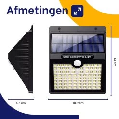 Merkloos Solar Buitenlamp Met Bewegingssensor - Wit Licht - Tuinverlichting Op Zonne-energie - IP65 Waterdicht - 2 Stuks - 97 LEDs - 2700K - Zwart -Philips Hue Winkel 1200x1200 1703
