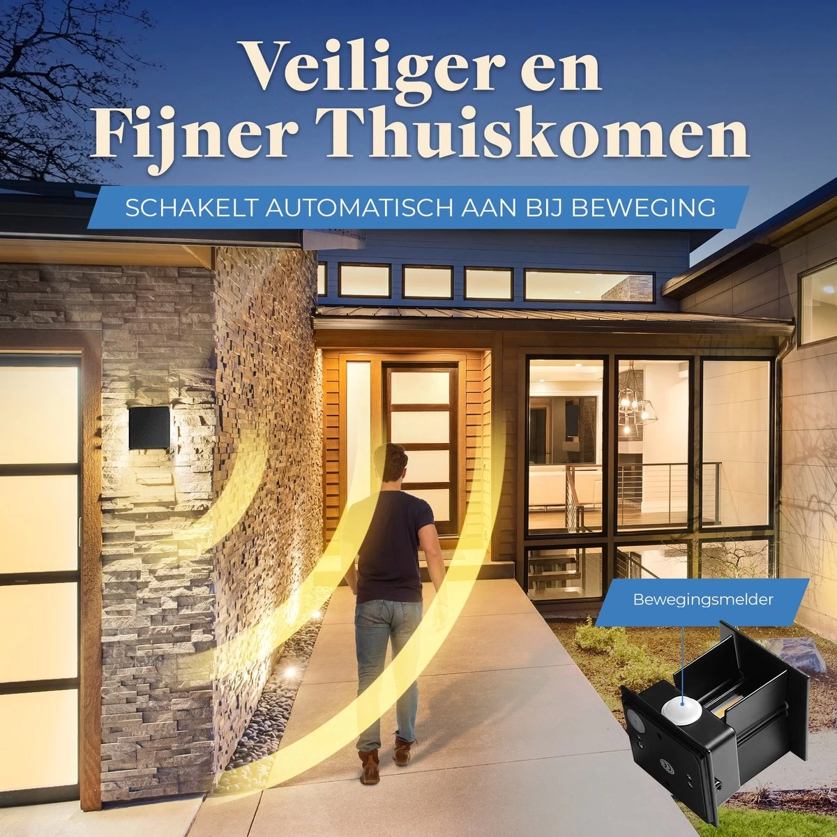 Buitenlamp Met Bewegingssensor - Buitenlamp Met Sensor - Wandlamp Buitenverlichting Met Sensor - Muurlamp Voor Binnen En Buiten 8 Buitenlamp Met Bewegingssensor - Buitenlamp Met Sensor - Wandlamp Buitenverlichting Met Sensor - Muurlamp Voor Binnen En Buiten - Afbeelding 6