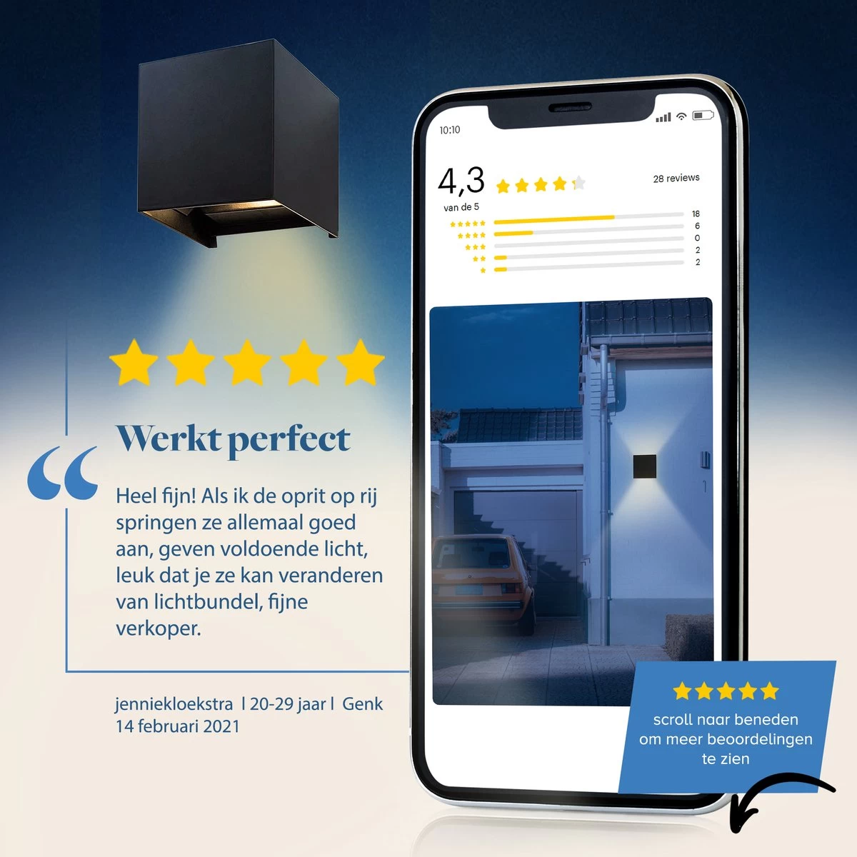 Buitenlamp Met Bewegingssensor - Buitenlamp Met Sensor - Wandlamp Buitenverlichting Met Sensor - Muurlamp Voor Binnen En Buiten 17 Buitenlamp Met Bewegingssensor - Buitenlamp Met Sensor - Wandlamp Buitenverlichting Met Sensor - Muurlamp Voor Binnen En Buiten - Afbeelding 15