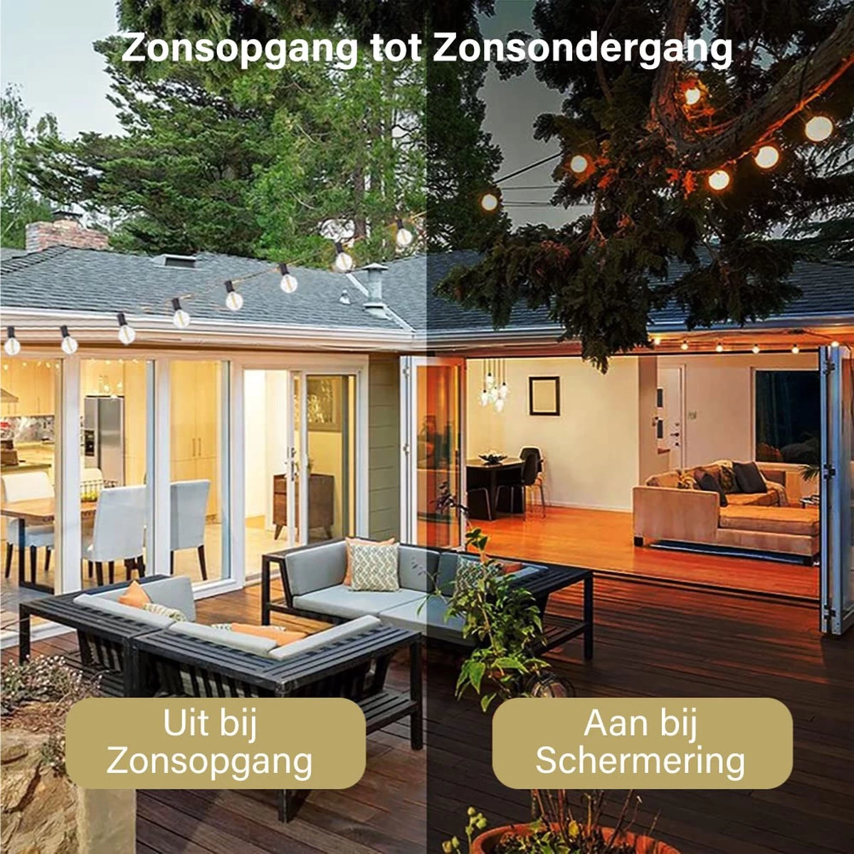 Homèlle Solar Lichtsnoer - 25 LED - 7.5 Meter - Warm-wit - Tuinverlichting Op Zonne-energie - Kerstverlichting - Buitenverlichting - Lichtslinger - Lampjes Slinger - Transperant 7 Homèlle Solar Lichtsnoer - 25 LED - 7.5 Meter - Warm-wit - Tuinverlichting Op Zonne-energie - Kerstverlichting - Buitenverlichting - Lichtslinger - Lampjes Slinger - Transperant - Afbeelding 5