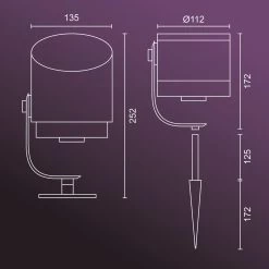 Philips Hue Lily XL-tuinspot - Wit En Gekleurd Licht - Zwart - Laagspanning -Philips Hue Winkel 1200x1200 1755
