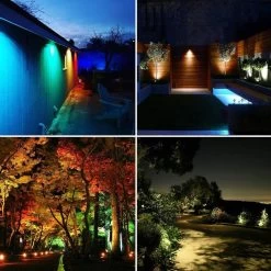 Merkloos Buitenverlichting - Bluetooth Led Tuinspot - LED Tuinspots - Tuinlampen - Te Besturen Met Mobiele App - RGB Multicolour - Waterdicht IP66 - 4 Stuks -Philips Hue Winkel 1200x1200 1772