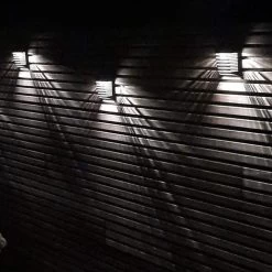 4x HOFTRONIC Dono - Solar Wandlamp Buiten - IP65 Waterdicht - Wintersolar Technologie Monokristal Zonnepaneel - 3000K Warm Wit (sfeervol) - Solar Tuinverlichting Zonne Energie -Philips Hue Winkel 1200x1200 1859