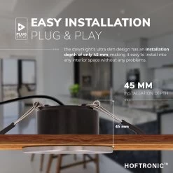 HOFTRONIC Venezia - Set Van 6 LED Inbouwspots RVS - IP65 Waterdicht - Dimbaar - 6 Watt 600 Lumen - Met Lichtbron - 2700K Warm Wit Licht - Zaagmaat 65mm - Inbouwdiepte 45mm - Geschikt Voor Badkamer, Woonkamer, Veranda En Carport - 3 Jaar Garantie -Philips Hue Winkel 1200x1200 1885