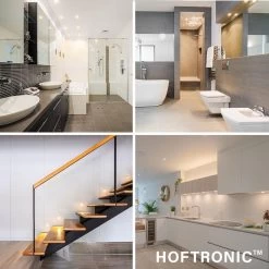 HOFTRONIC Sienna - Veranda Inbouwspots 6x3W - 12 Volt - Complete Veranda Set - 2700K Zeer Warm Wit - IP44 Waterdicht - Dimbare Inbouwspots Met Afstandsbediening - Kantelbaar - 5mm Diameter - 30mm Inbouwdiepte Voor Badkamer En Tuin -Philips Hue Winkel 1200x1200 1900