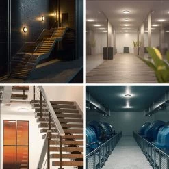 HOFTRONIC - LED Plafondlamp - Plafonnière - RVS - 12 Watt - IP65 Waterdicht - Kleur Instelbaar (2700K, 4000K & 5000K) - 1200 Lumen - IK10 Stootveilig - Ø25 Cm - Geschikt Voor Badkamer - Voor Binnen En Buiten - 3 Jaar Garantie -Philips Hue Winkel 1200x1200 1932