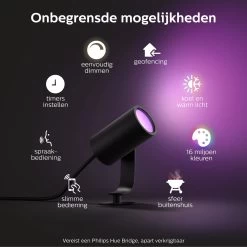 Philips Hue Lily Tuinspot - Wit En Gekleurd Licht - 1-spot - Zwart - Laagspanning - Basis -Philips Hue Winkel 1200x1200 1958