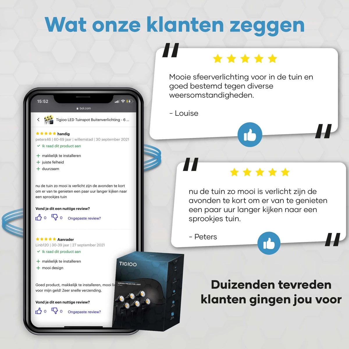 TIGIOO LED Tuinspot Buitenverlichting - 6 Tuinlampen - Tuinverlichting - Waterdicht (6 PACK) 6 TIGIOO LED Tuinspot Buitenverlichting - 6 Tuinlampen - Tuinverlichting - Waterdicht (6 PACK) - Afbeelding 4