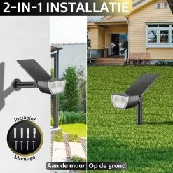 Happy Goods - Solar Prikspot - Buitenlampen - Tuinsteker - Buiten - Solar - Tuinverlichting - Lampen - Buiten Verlichting - Tuinlantaarn - Padverlichting - Zonne-energie - Warm White - Prikspot - Zomer - Duurzaam -Philips Hue Winkel 1200x1200 1989