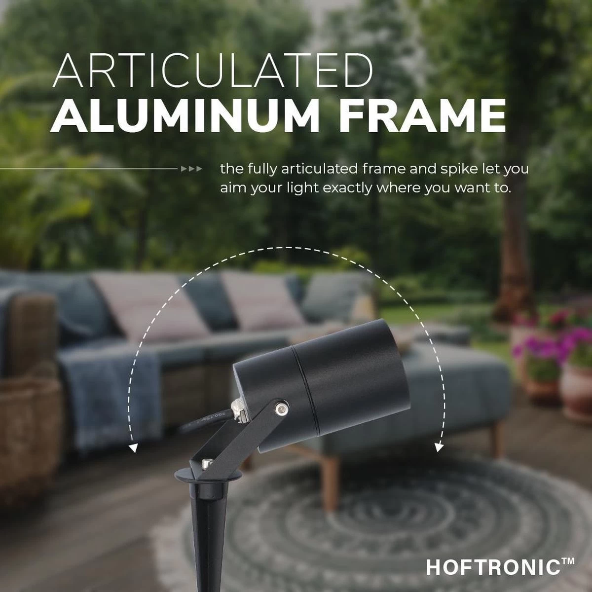 3x HOFTRONIC Spikey - Tuinspot Voor Buiten - LED - Zwart - 2700K Warm Wit - Waterdicht - 5 Watt - 400 Lumen - 230V - Verwisselbare GU10 Lamp - Prikspot Met Grondspies - Richtbaar - Aluminium - Voor Het Uitlichten Van Planten/struiken En Bomen 7 3x HOFTRONIC Spikey - Tuinspot Voor Buiten - LED - Zwart - 2700K Warm Wit - Waterdicht - 5 Watt - 400 Lumen - 230V - Verwisselbare GU10 Lamp - Prikspot Met Grondspies - Richtbaar - Aluminium - Voor Het Uitlichten Van Planten/struiken En Bomen - Afbeelding 5