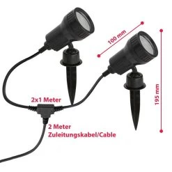 B.K.Licht - Prinkspot - Buitenlampen Incl. GU10 - 3.000 K - 2 Stuks -Philips Hue Winkel 1200x1200 2031