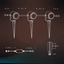 Calex Smart Outdoor 24v Tuinverlichting - Set Van 3 Slimme Grondspots - RGB En Warm Wit Licht - Zwart -Philips Hue Winkel 1200x1200 2046