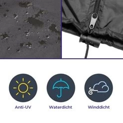 Merkloos Parasolhoes Met Rits En Trekkoord – Beschermhoes Voor Zweefparasol & Staande Parasol – Waterdicht Afdekhoes – Hoes Voor Hangparasol – Inclusief Opberghoes – Zwart - 205 Cm -Philips Hue Winkel 1200x1200 210