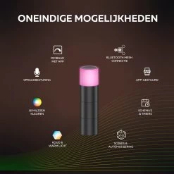 Calex Smart Outdoor LED Buitenlamp - Slimme Grondspot - Sokkellamp RGB En Warm Wit Licht- 4W - Zwart 15 Calex Smart Outdoor LED Buitenlamp - Slimme Grondspot - Sokkellamp RGB En Warm Wit Licht- 4W - Zwart -Philips Hue Winkel 1200x1200 2110