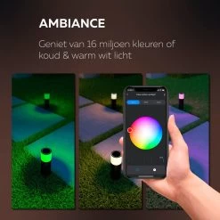 Calex Smart Outdoor LED Buitenlamp - Slimme Grondspot - Sokkellamp RGB En Warm Wit Licht- 4W - Zwart 20 Calex Smart Outdoor LED Buitenlamp - Slimme Grondspot - Sokkellamp RGB En Warm Wit Licht- 4W - Zwart -Philips Hue Winkel 1200x1200 2115