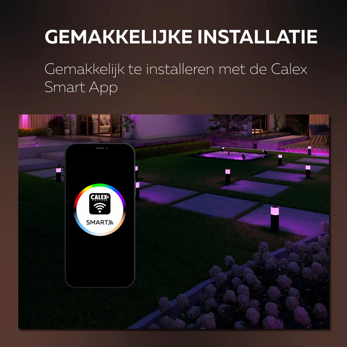 Calex Smart Outdoor LED Buitenlamp - Slimme Grondspot - Sokkellamp RGB En Warm Wit Licht- 4W - Zwart 12 Calex Smart Outdoor LED Buitenlamp - Slimme Grondspot - Sokkellamp RGB En Warm Wit Licht- 4W - Zwart - Afbeelding 10